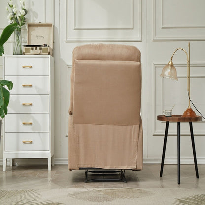 Fauteuil inclinable manuel Mocha, accoudoirs en coussin pour chambre à coucher