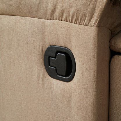 Fauteuil inclinable manuel Mocha, accoudoirs en coussin pour chambre à coucher