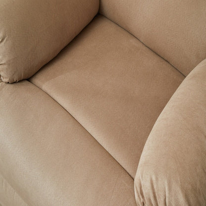 Fauteuil inclinable manuel Mocha, accoudoirs en coussin pour chambre à coucher