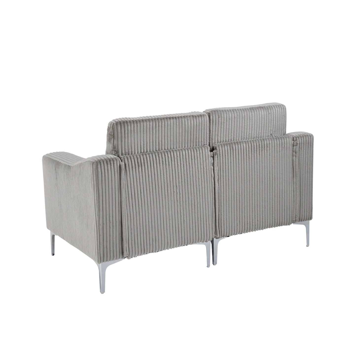 Canapé modulable moderne à 2 places en velours côtelé pour salon ou bureau