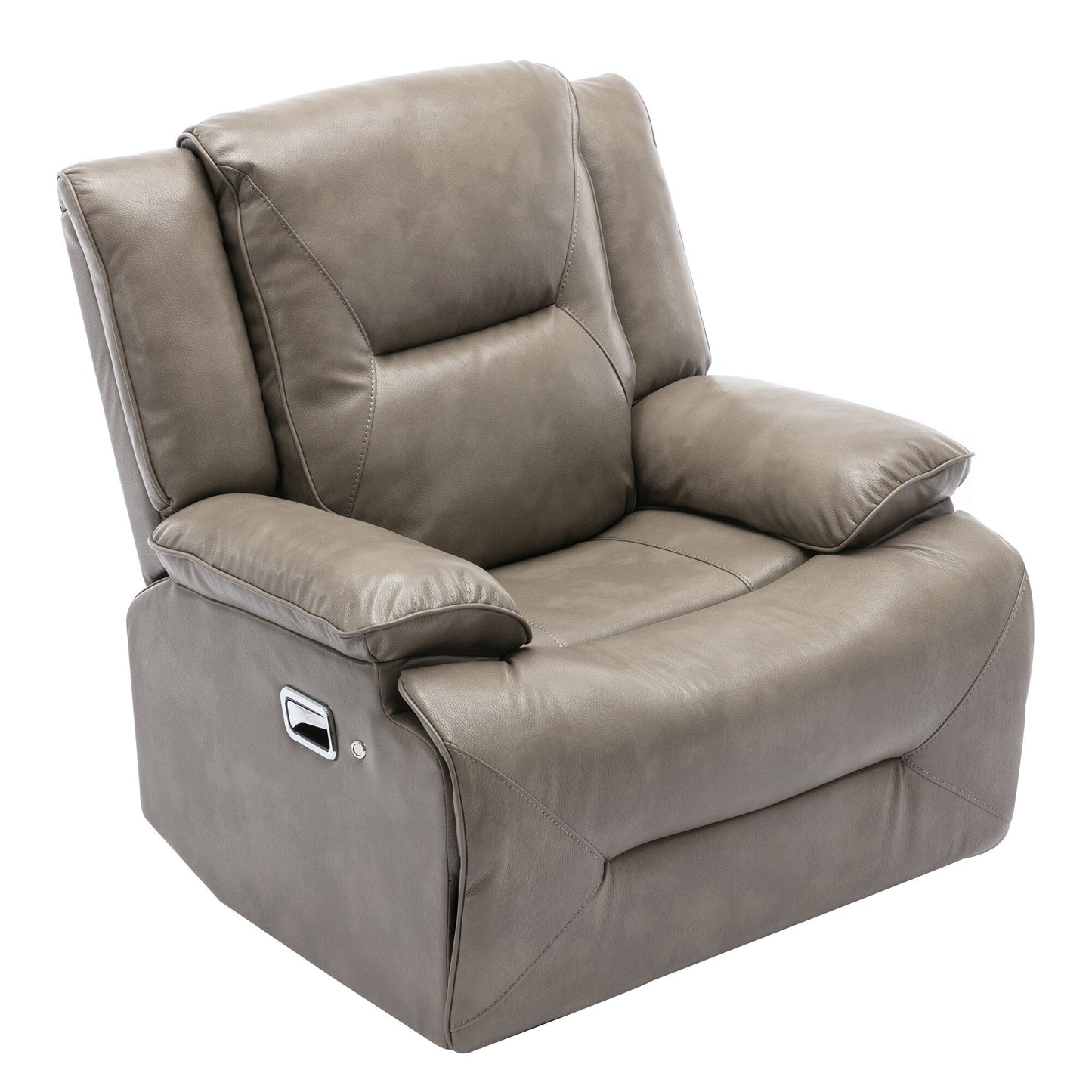 Fauteuil inclinable manuel pivotant à 360° moderne, fauteuil inclinable home cinéma avec bande lumineuse LED, canapé simple inclinable manuel