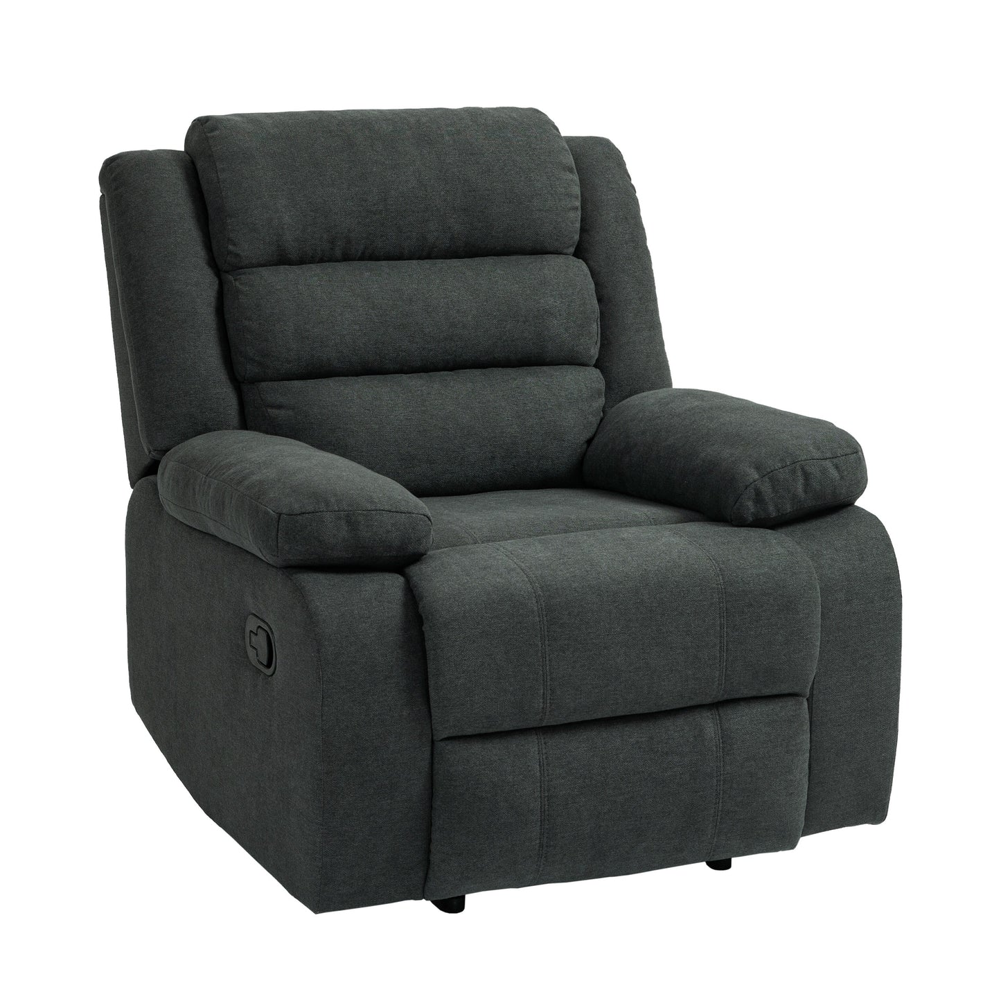 Fauteuil inclinable manuel moderne en coton/velours côtelé de 91 cm de large