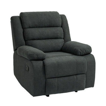 Fauteuil inclinable manuel moderne en coton/velours côtelé de 91 cm de large