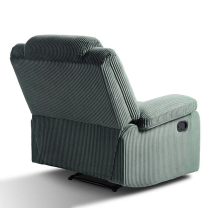Fauteuil inclinable manuel moderne en coton/velours côtelé de 91 cm de large