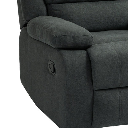Fauteuil inclinable manuel moderne en coton/velours côtelé de 91 cm de large