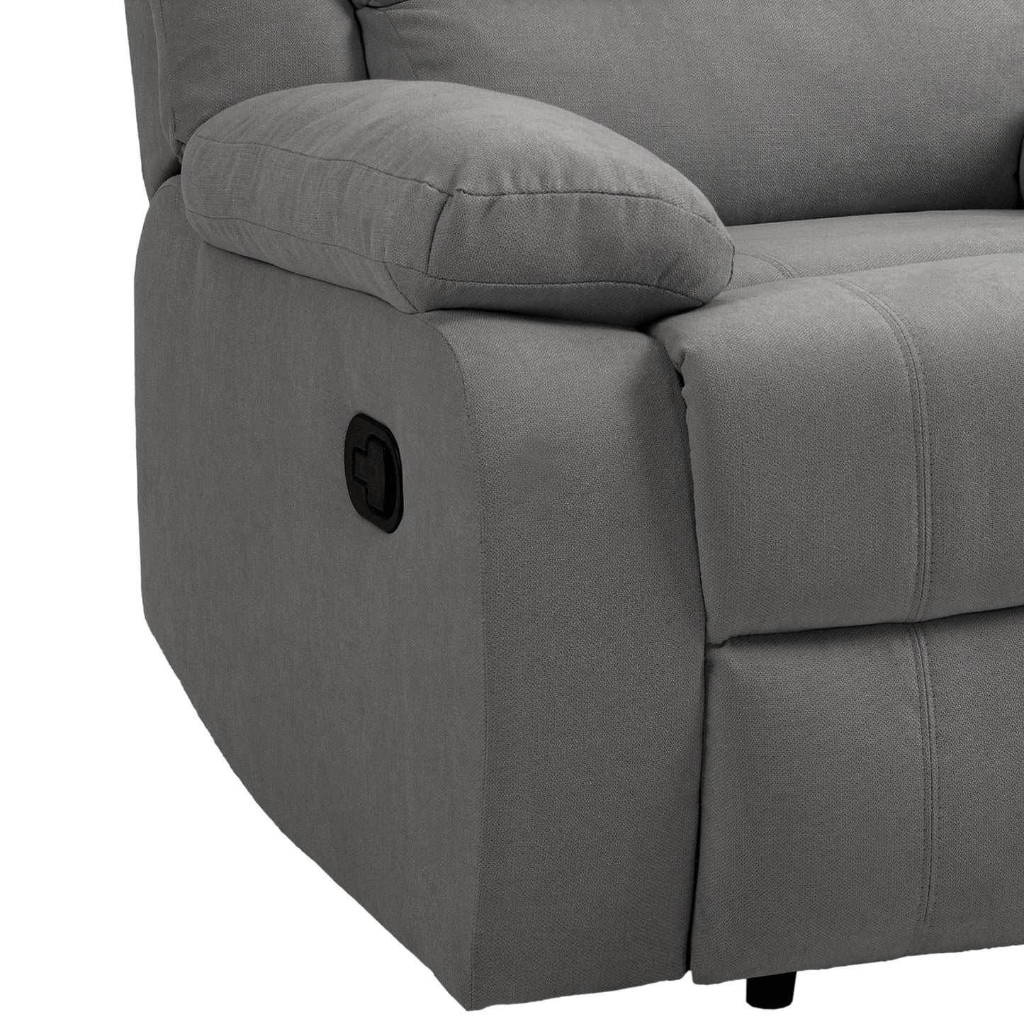 Fauteuil inclinable manuel moderne en coton/velours côtelé de 91 cm de large