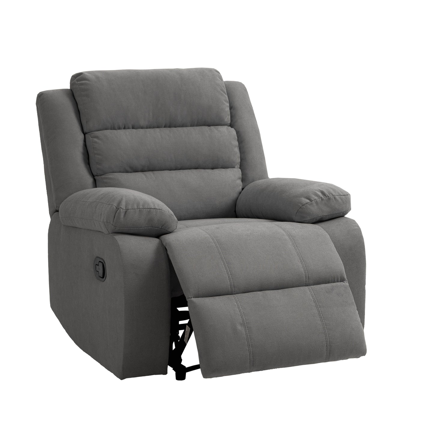 Fauteuil inclinable manuel moderne en coton/velours côtelé de 91 cm de large