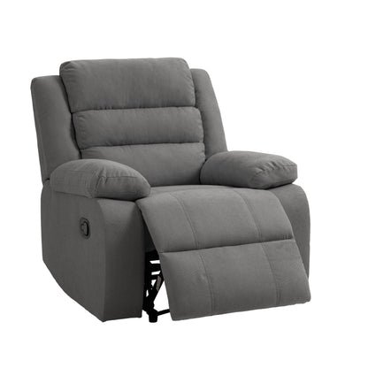 Fauteuil inclinable manuel moderne en coton/velours côtelé de 91 cm de large
