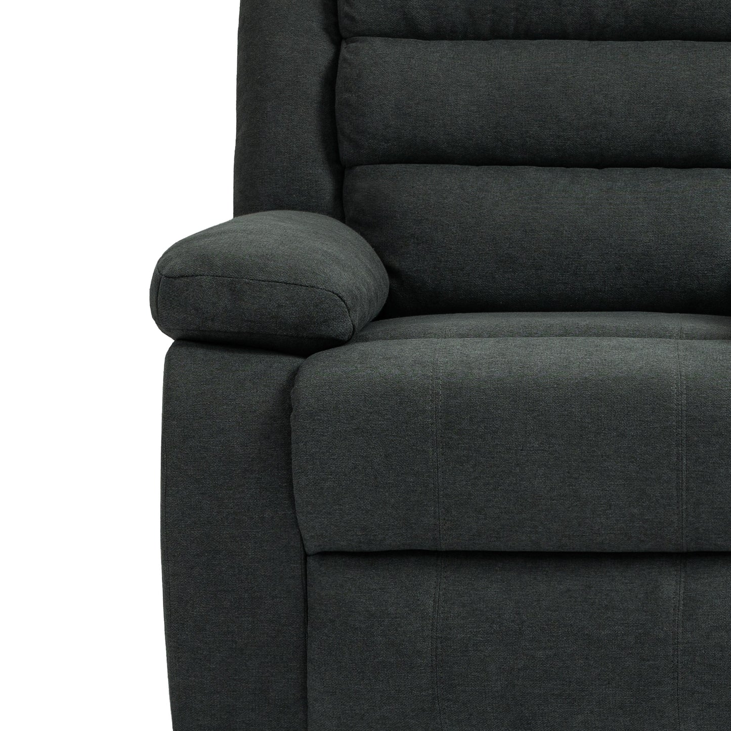 Fauteuil inclinable manuel moderne en coton/velours côtelé de 91 cm de large