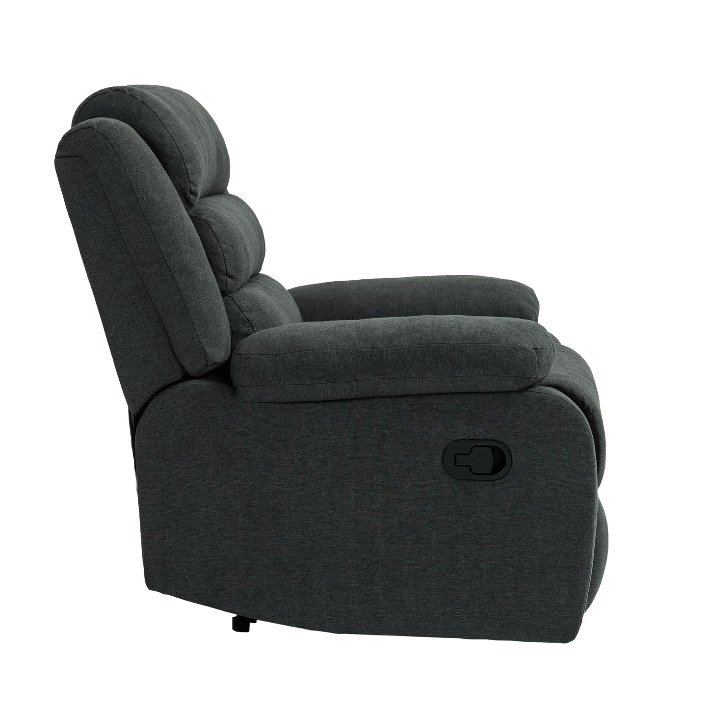 Fauteuil inclinable manuel moderne en coton/velours côtelé de 91 cm de large