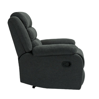 Fauteuil inclinable manuel moderne en coton/velours côtelé de 91 cm de large