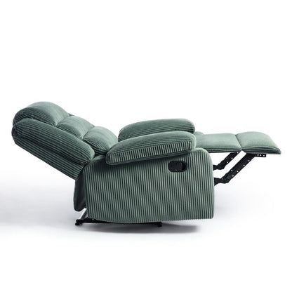 Fauteuil inclinable manuel moderne en coton/velours côtelé de 91 cm de large