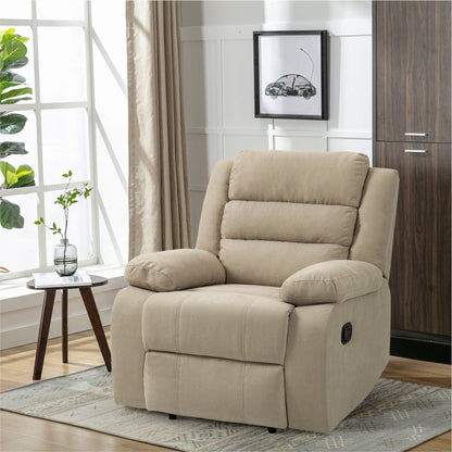 Fauteuil inclinable manuel moderne en coton/velours côtelé de 91 cm de large