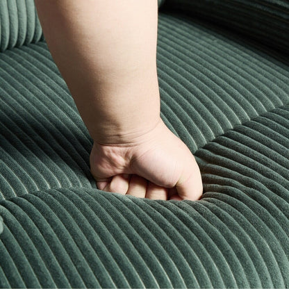 Fauteuil inclinable manuel moderne en coton/velours côtelé de 91 cm de large