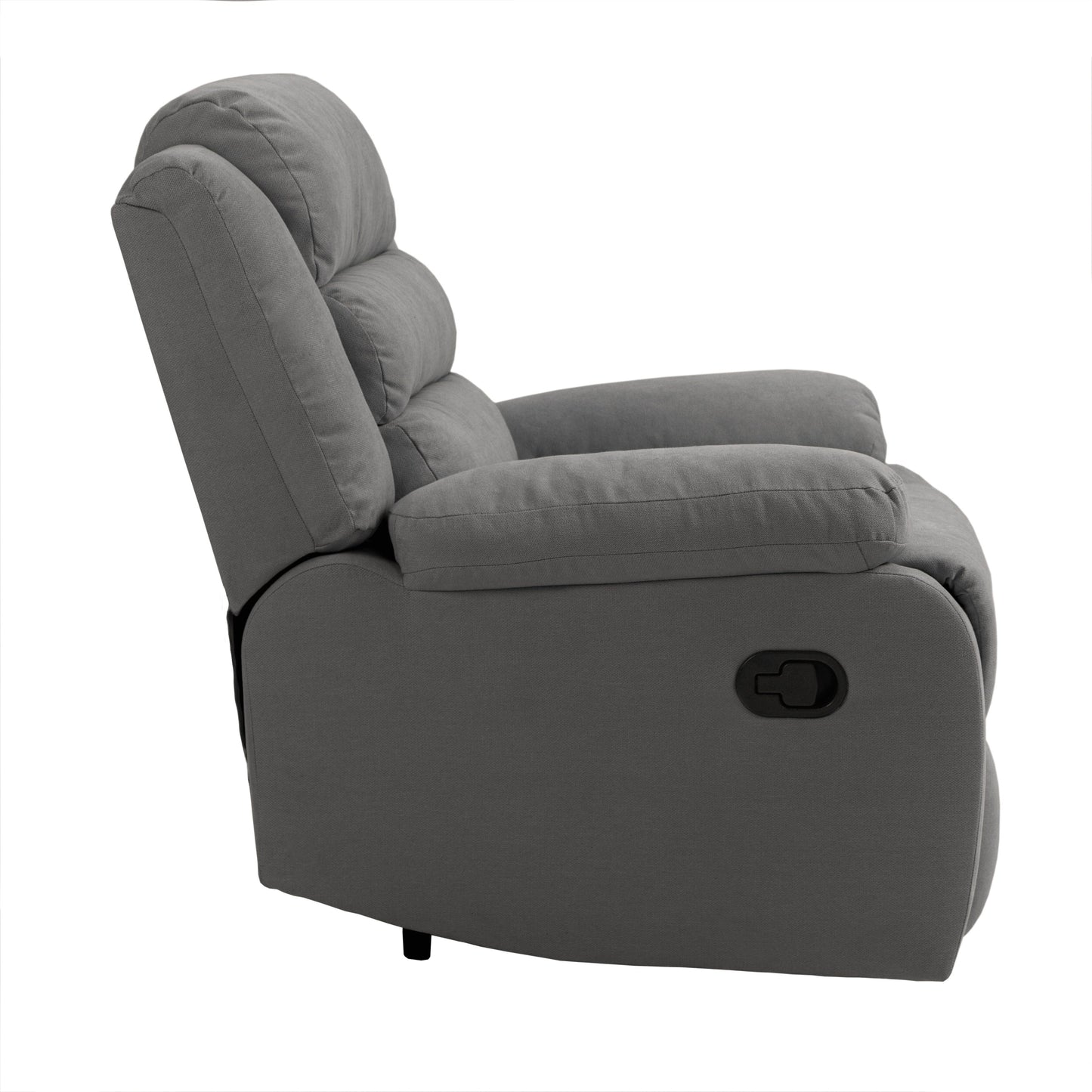 Fauteuil inclinable manuel moderne en coton/velours côtelé de 91 cm de large