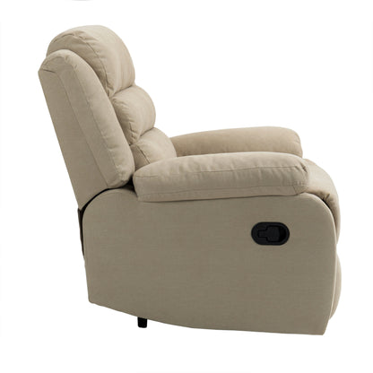 Fauteuil inclinable manuel moderne en coton/velours côtelé de 91 cm de large