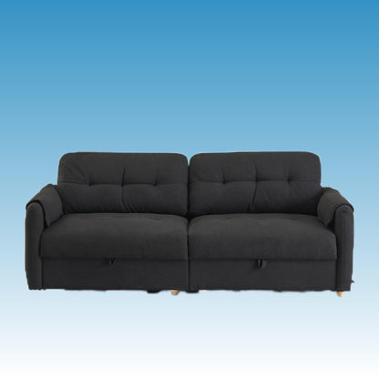 Canapé moderne en tissu Teddy de 201,5 cm avec rembourrage en éponge douce, idéal pour le salon ou le bureau.