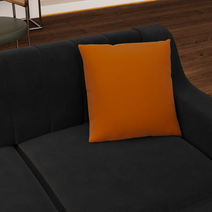 Canapé 3 places moderne en velours 81,89 $ avec touches dorées et coussins moelleux pour le salon