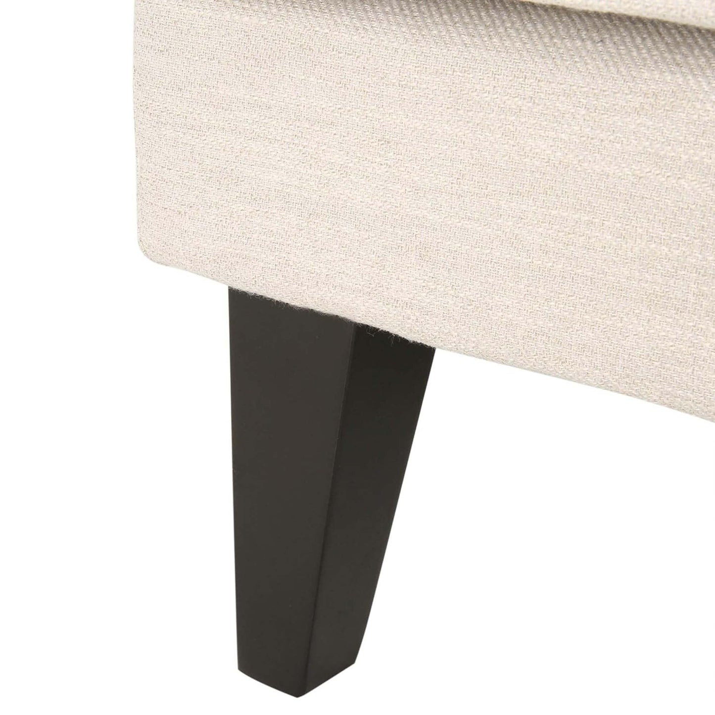 Canapé 3 places moderne 86 avec pieds en bois et dossier capitonné pour le salon