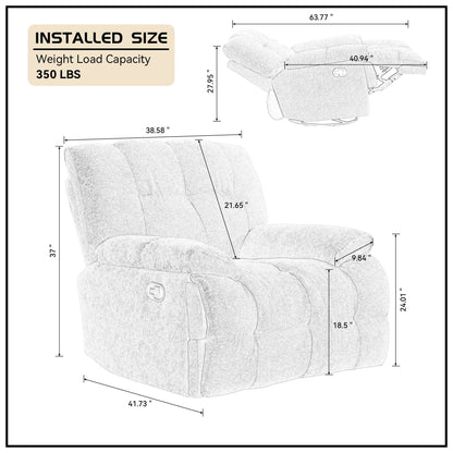 Fauteuil pivotant à 360 degrés moderne et fonctionnel, fauteuil inclinable