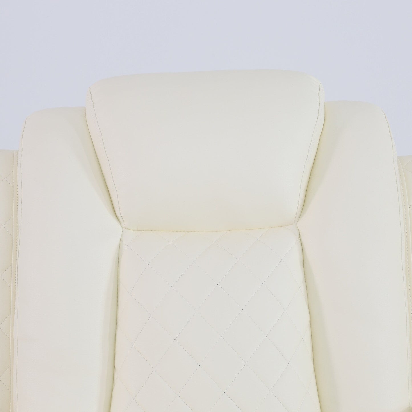 Fauteuil inclinable moderne en cuir respirant avec éclairage d'ambiance et LED alimentée par USB