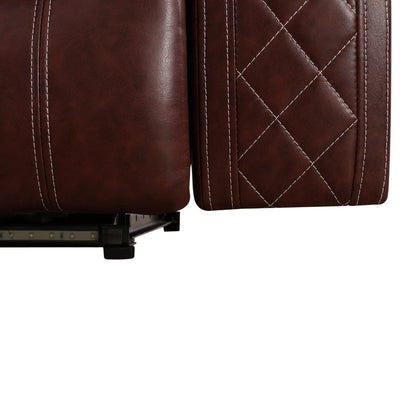 Fauteuil inclinable moderne en cuir respirant avec éclairage d'ambiance et LED alimentée par USB