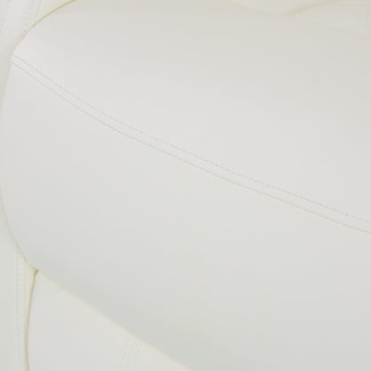 Fauteuil inclinable moderne en cuir respirant avec éclairage d'ambiance et LED alimentée par USB