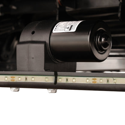 Fauteuil inclinable moderne en cuir respirant avec éclairage d'ambiance et LED alimentée par USB