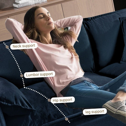 Canapé-lit 2 places moderne et confortable en chenille pour le salon