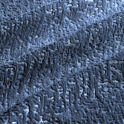 Canapé 2 places moderne en tissu chenille avec pouf