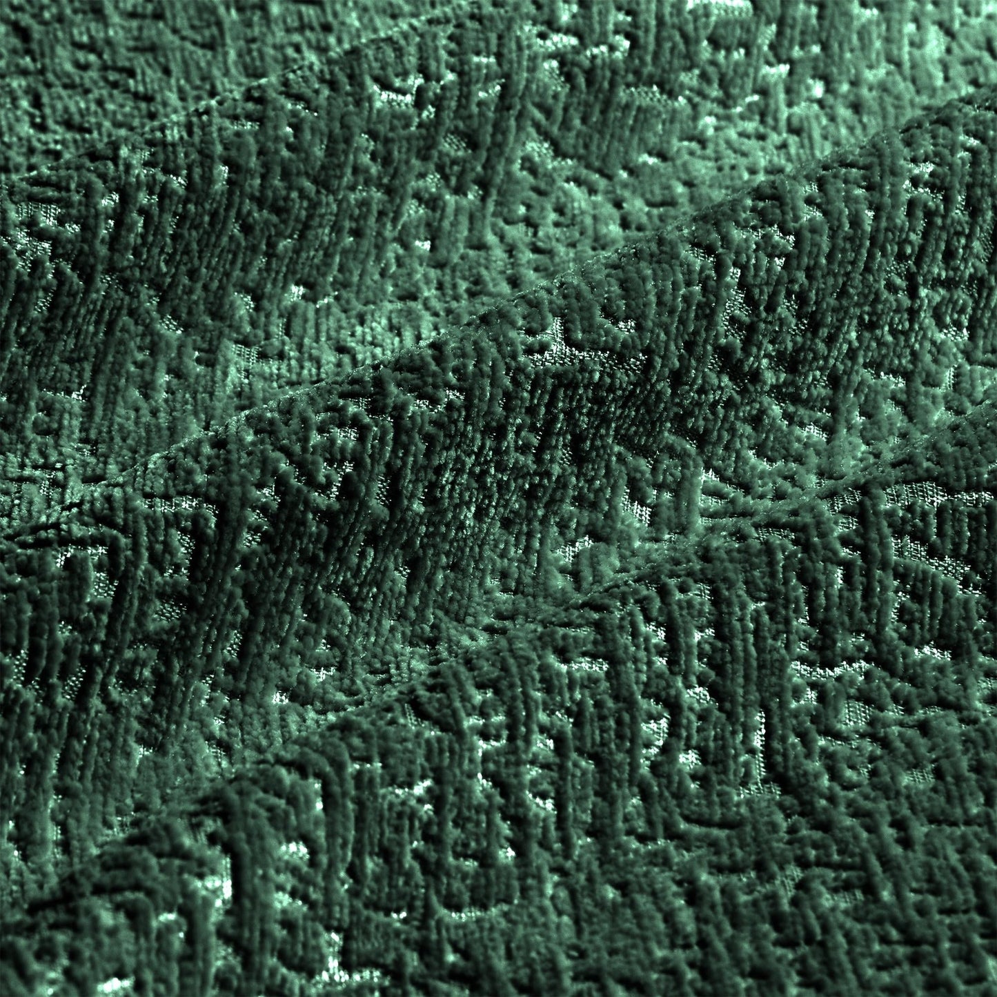 Canapé 2 places moderne en tissu chenille avec pouf