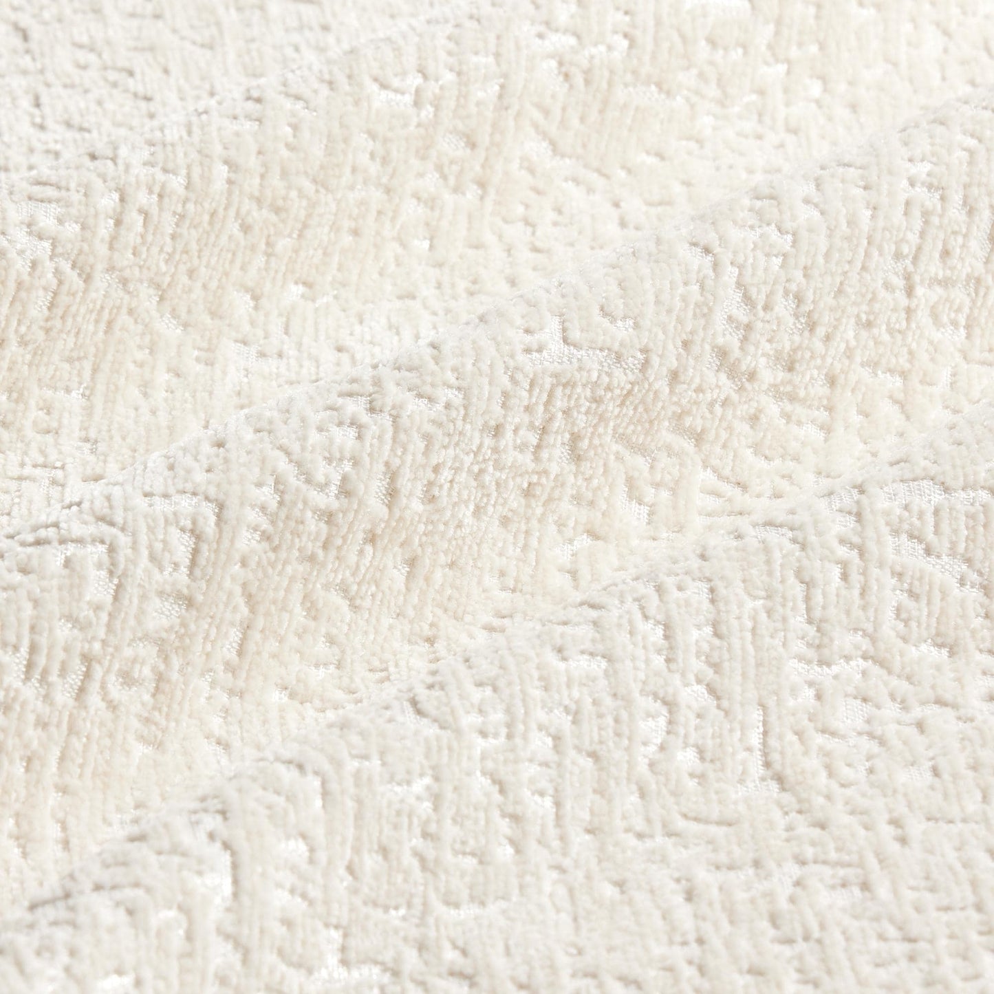 Canapé 2 places moderne en tissu chenille avec pouf