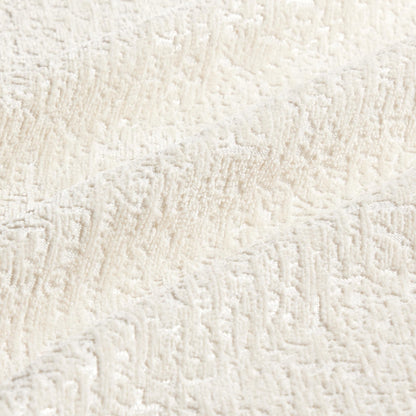 Canapé 2 places moderne en tissu chenille avec pouf