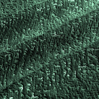 Canapé 2 places moderne en tissu chenille avec pouf