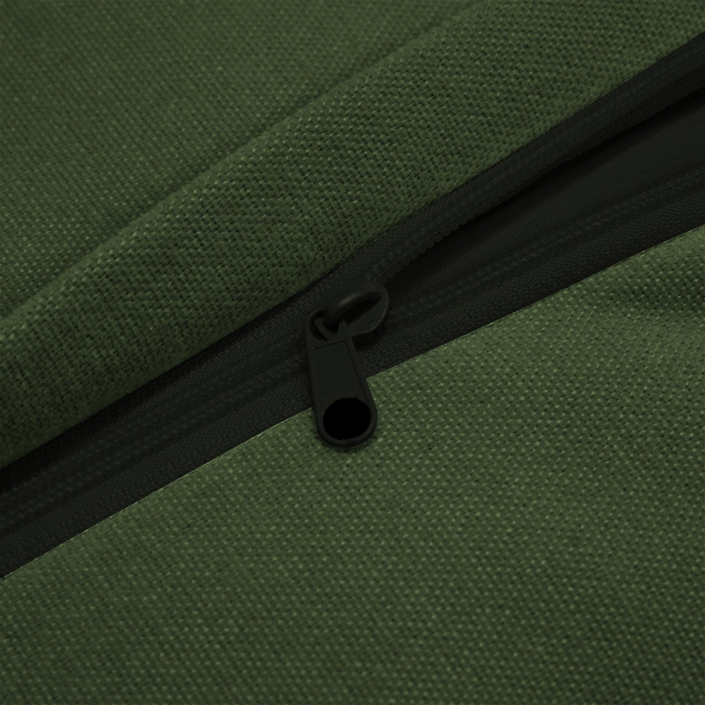 Canapé 3 places modulaire moderne en chenille sans accoudoirs