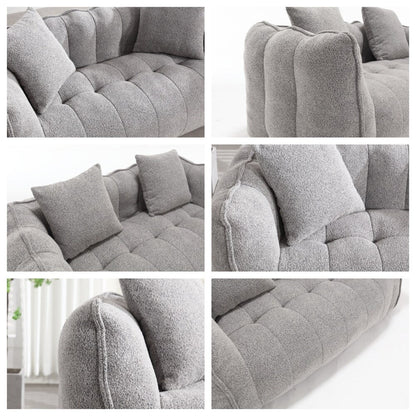 Canapé inclinable moderne en chenille avec mousse haute résilience