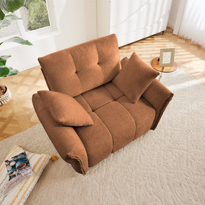 Canapé moderne en chenille, structure en bois massif avec coussin haute élasticité
