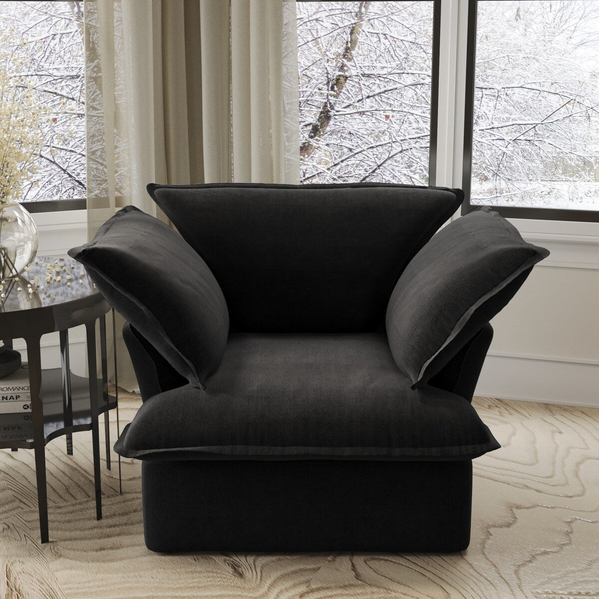 Canapé-lit Cloud moderne et confortable, canapés sectionnels minimalistes garnis de duvet, housses de coussin amovibles