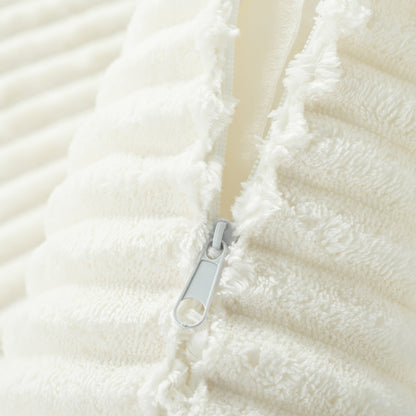 Canapé-lit convertible moderne en velours côtelé avec accoudoirs larges et 2 oreillers pour salon et appartement