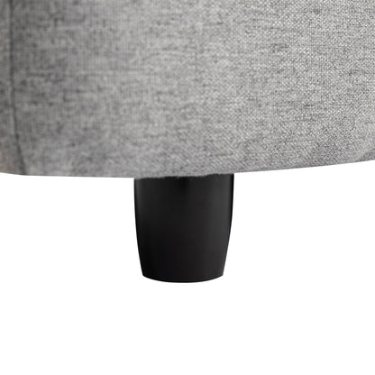 Canapé sectionnel convertible moderne en L 4 places avec méridienne réversible et housses zippées amovibles pour salon