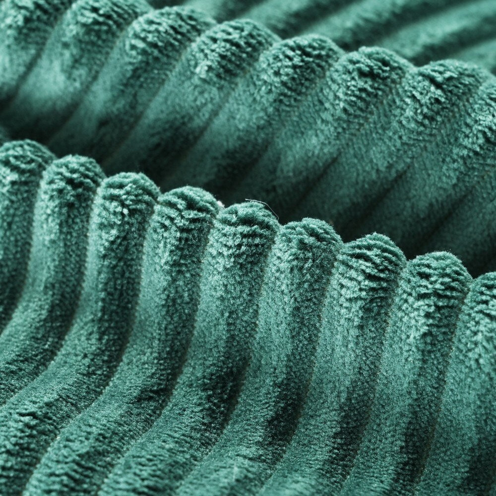 Canapé-lit double moderne en velours côtelé avec 2 oreillers pour le salon