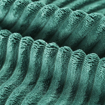 Canapé-lit double moderne en velours côtelé avec 2 oreillers pour le salon