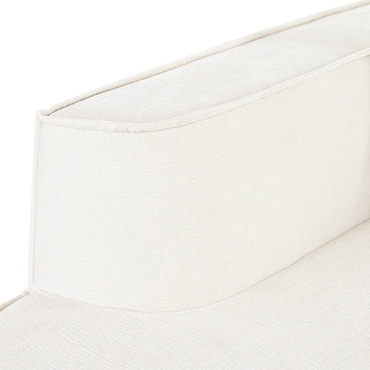 Canapé modulaire en L avec 2 coussins, en chenille incurvée moderne, idéal pour le salon ou le bureau