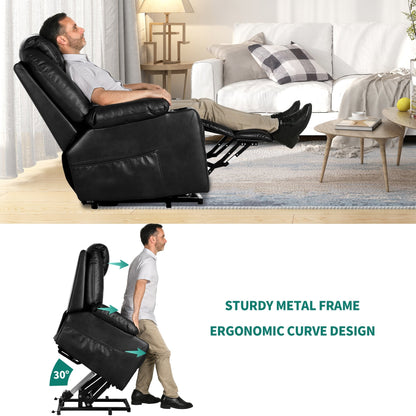 Fauteuil inclinable électrique moderne avec relevage et massage chauffant