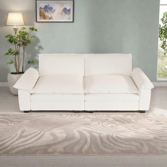 Canapé 2 places en tissu moderne pour salon et chambre, bureaux et appartements