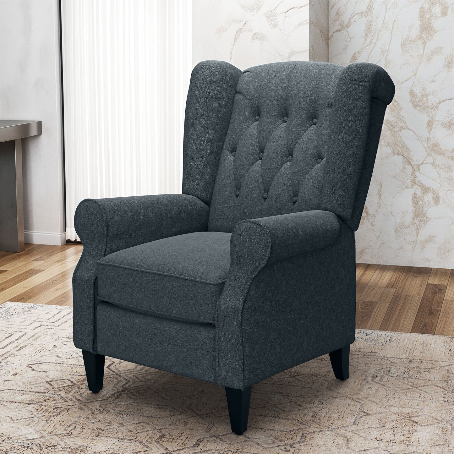 Fauteuil inclinable en tissu moderne avec dossier relevable