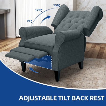 Fauteuil inclinable en tissu moderne avec dossier relevable