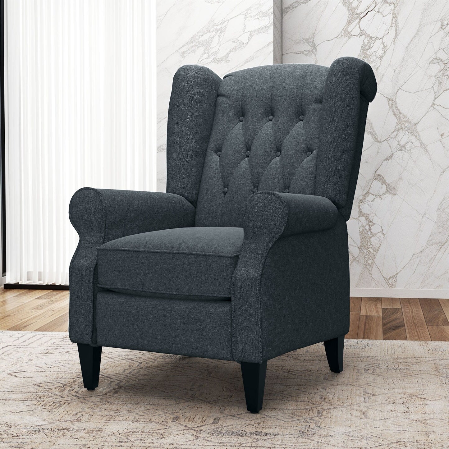 Fauteuil inclinable en tissu moderne avec dossier relevable