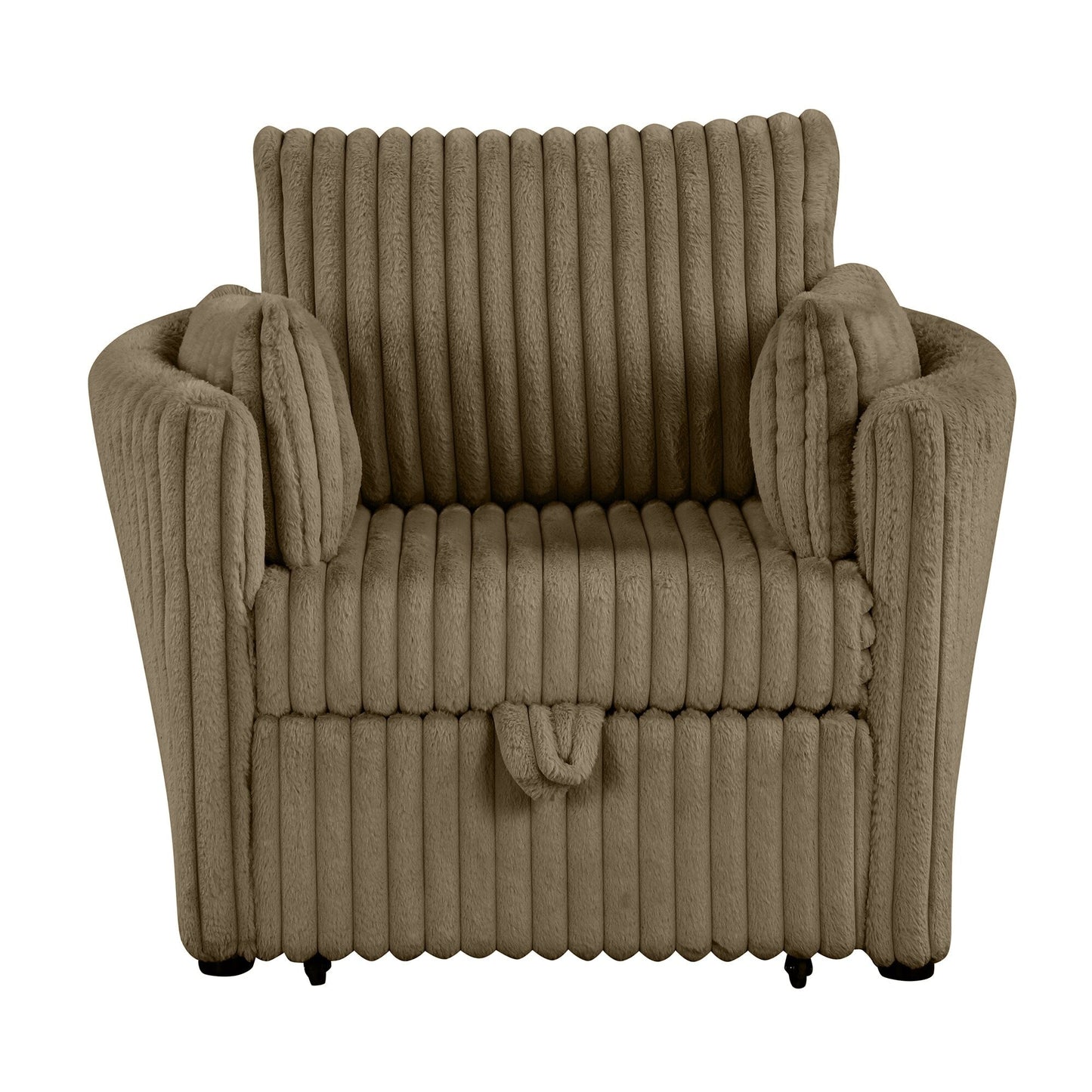 Canapé-lit simple moderne en tissu avec USB et 2 oreillers