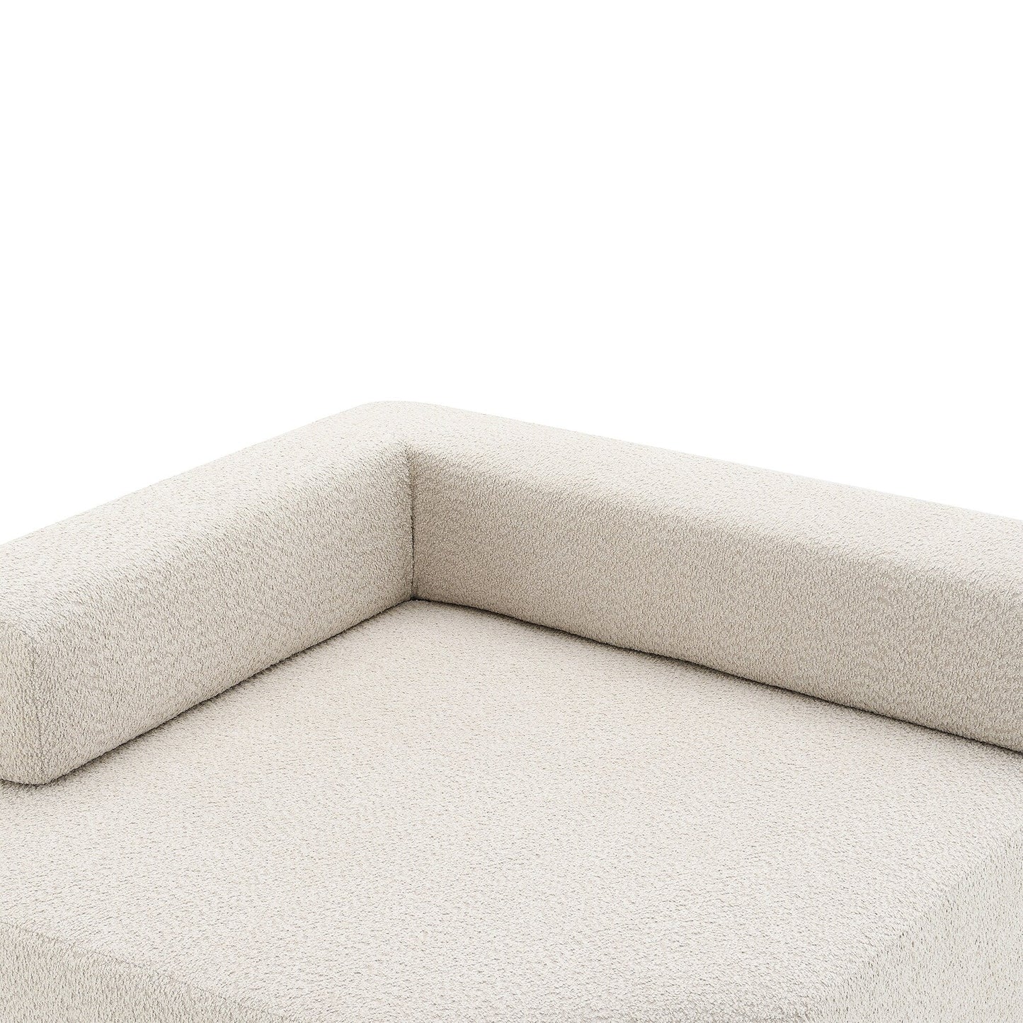 Canapé convertible moderne en U, cadre d'angle pour canapé modulaire sectionnel surdimensionné